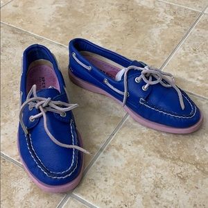 Sperry Top-sider Cobalt Blue + Pink 6.5M